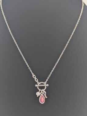 Signed NWT Breast Cancer Awareness Necklace